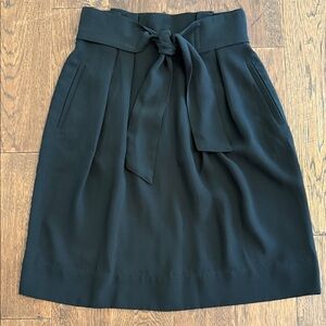 H&M Classic Black A-Line Skirt with Bow Detail